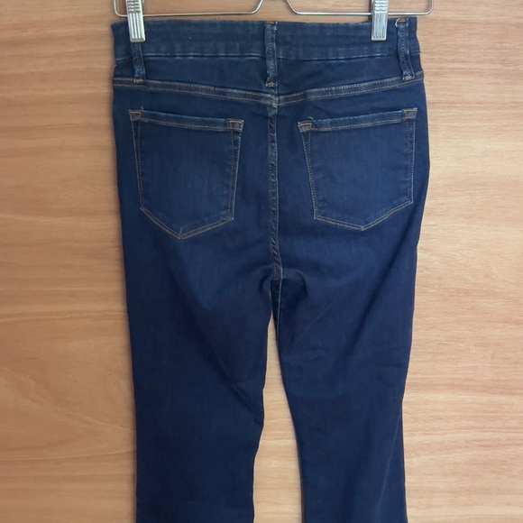 FRAME Le Mini Boot dark wash jeans size 28 blue bootcut stretch fitting pockets - Picture 3 of 7